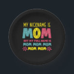 Mother Art | My Nickname is Mommy Birthday Pappteller<br><div class="desc">Mother Art | My Nickname is Mommy Birthday</div>