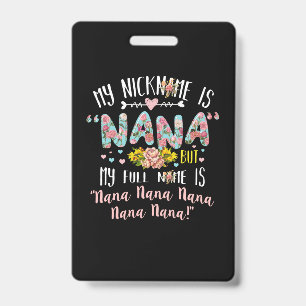 Mother Art   My Nickname Is Nana Birthday Ausweis