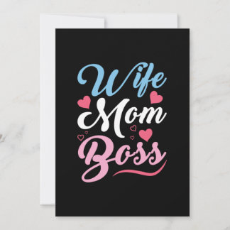 Mother Art Wife Mom Boss Einladung