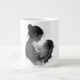 Mother & Baby artwork Jumbo-Tasse