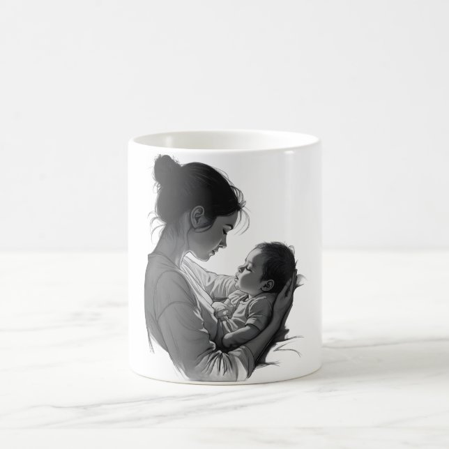 Mother & Baby artwork Kaffeetasse (Mittel)