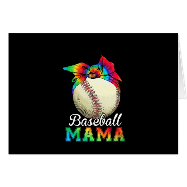 Mother Baseball Mama Birthday (Vorderseite (Horizontal))