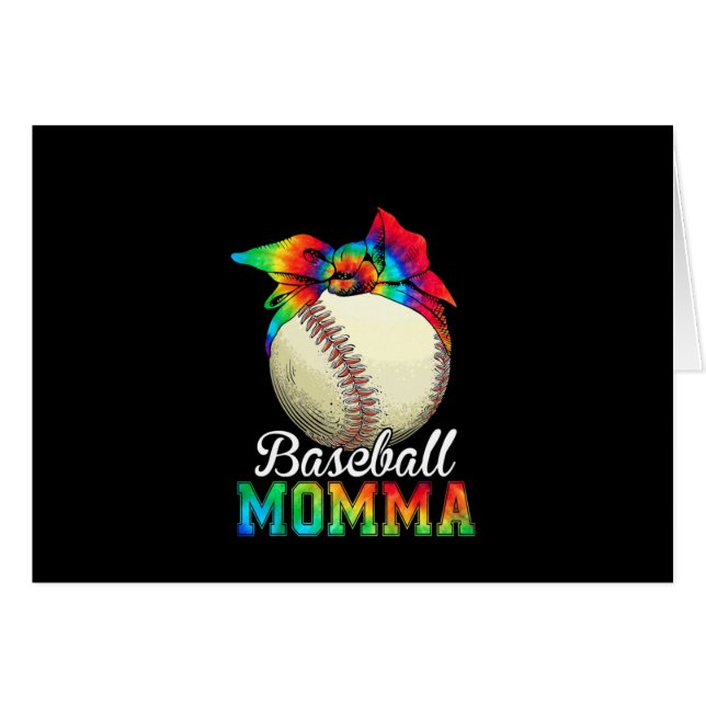 Mother Baseball Momma Birthday (Vorderseite (Horizontal))