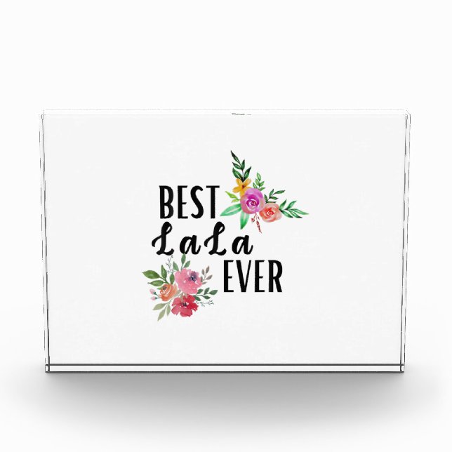 Mother Best Lala Ever Birthday Fotoblock (Vorderseite)