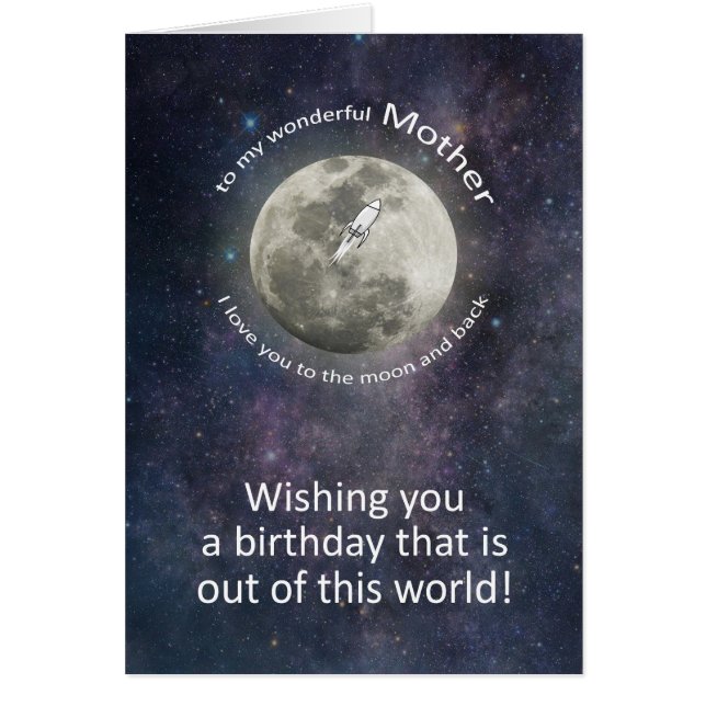 Mother Birthday To The Moon And Back  (Vorne)