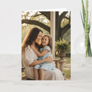 Mother daughter love photo mothers day family gift karte