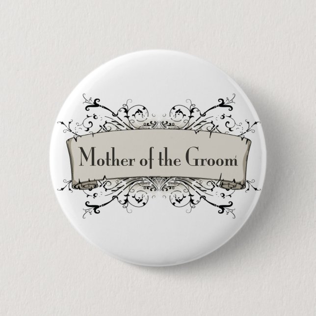 *Mother des Bräutigams Button (Vorderseite)
