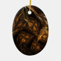 Mother Earth Abstrakt Art Oval Ornament