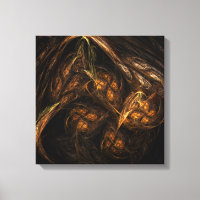 Mother Earth Abstrakt Art Quad Canvas Print