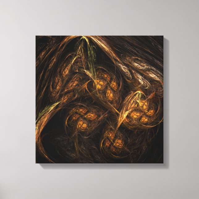 Mother Earth Abstrakt Art Quad Canvas Print Leinwanddruck (Vorderseite)