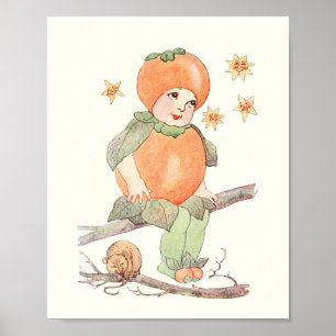 Mother Earth Children - Petite Ms Persimmon Poster