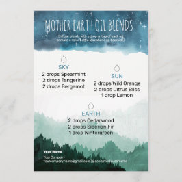 Mother Earth Essential Oil-Diffuser-Mischungen Einladung