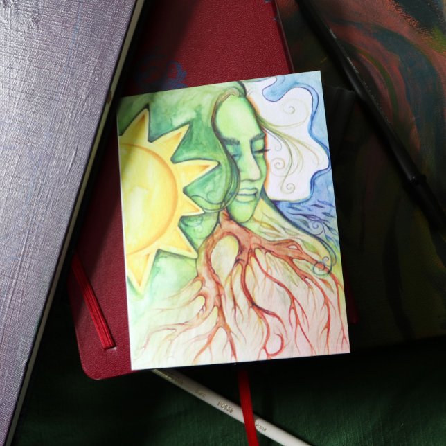 Mother Earth Gaia Goddess Postkarte (Von Creator hochgeladen)