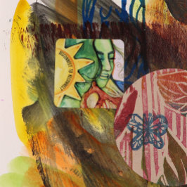 Mother Earth Gaia Goddess Quadratischer Aufkleber