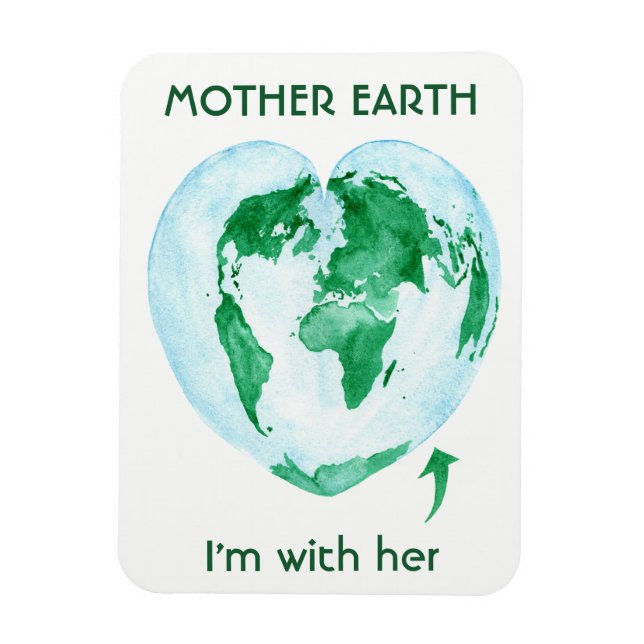 Mother Earth Magnet - Ich bin mit ihrem Geschenk f (Vertikal)