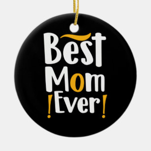 Mother Gift Beste Mama je Keramik Ornament