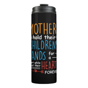 Mother Gift Mothers Hold Their Children Hands Thermosbecher