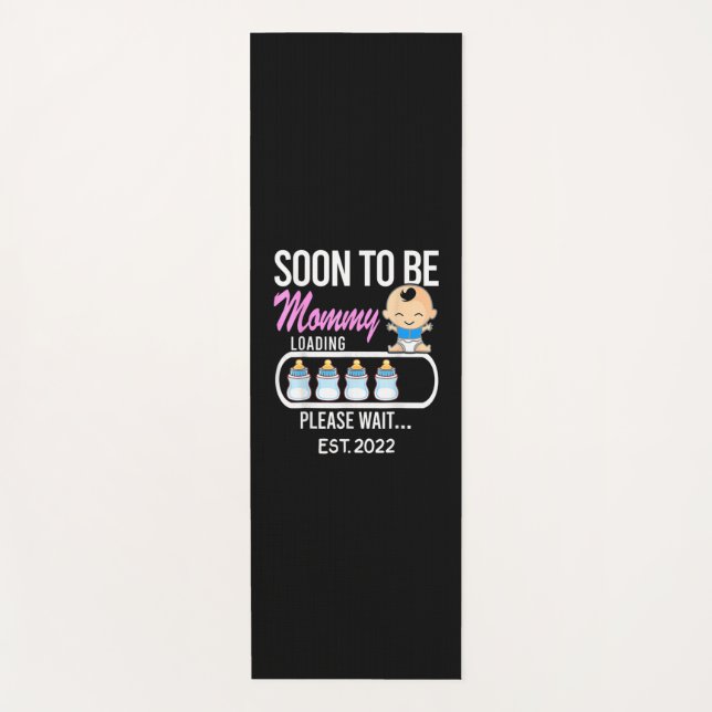 Mother Gift | Soon To Be Mommy 2022 Yogamatte (Vorderseite)