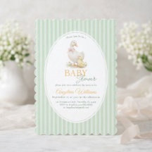 Mother Goose and Gosling Baby Shower Invitation