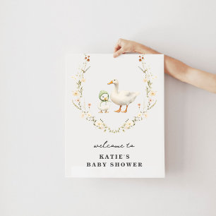 Mother Goose Baby Shower Willkommensposter Poster