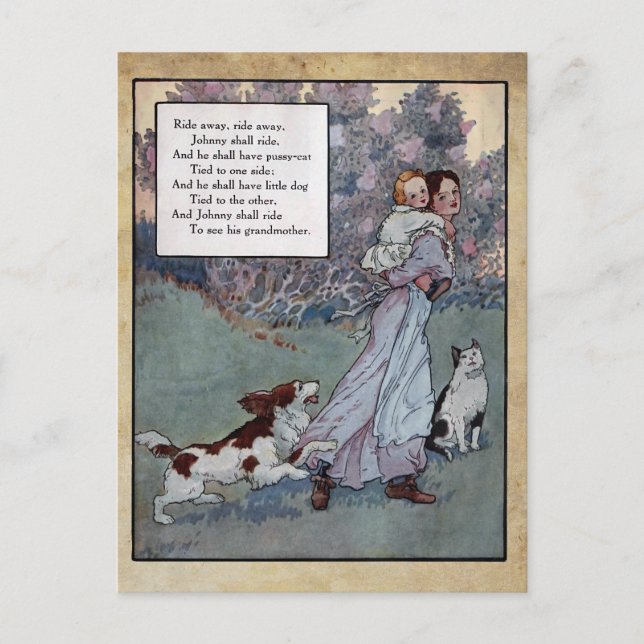 mother goose nursery rhymes 10 postkarte (Vorderseite)