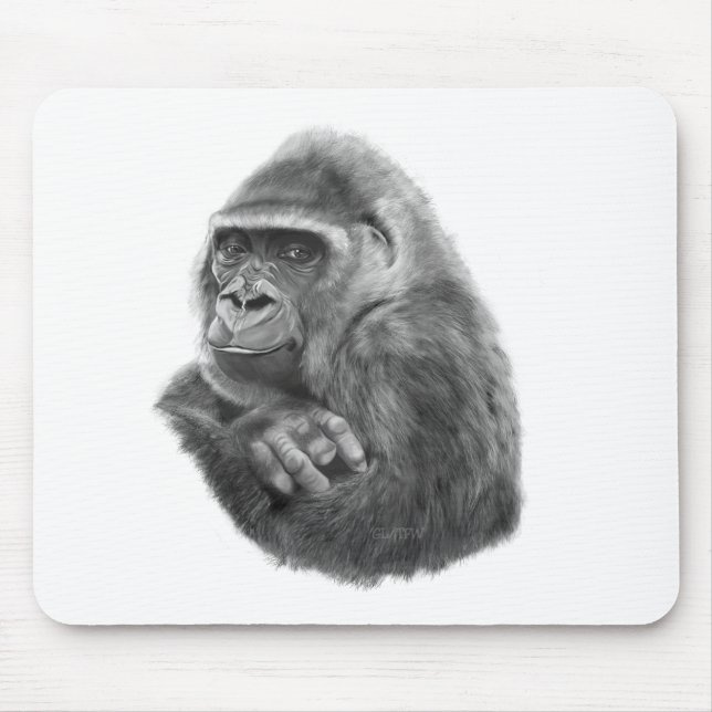 Mother gorilla Mouse Pad 母ゴリラのマウスパッド Mousepad (Vorne)