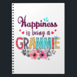 Mother Happiness Is Being A Grammie Ever Birthday Notizblock<br><div class="desc">Mother Happiness Is Being A Grammie Ever Birthday</div>