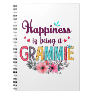 Mother Happiness Is Being A Grammie Ever Birthday Notizblock