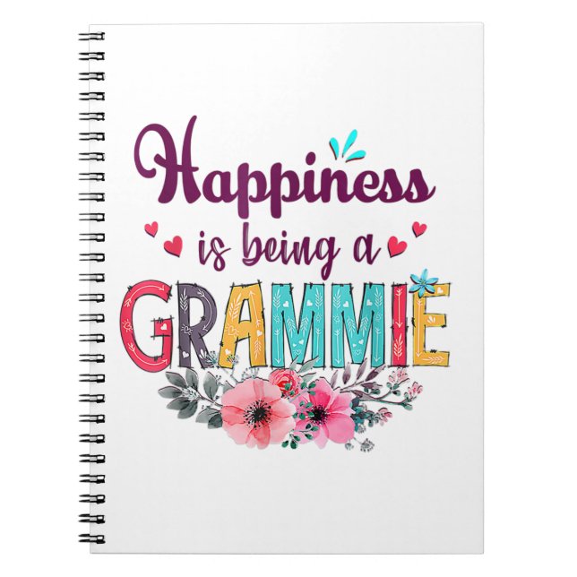 Mother Happiness Is Being A Grammie Ever Birthday Notizblock (Vorderseite)