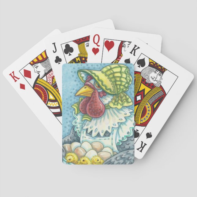 Mother Hen & Eggs CHICKEN PLAYCARDS Poker Spielkarten (Rückseite)