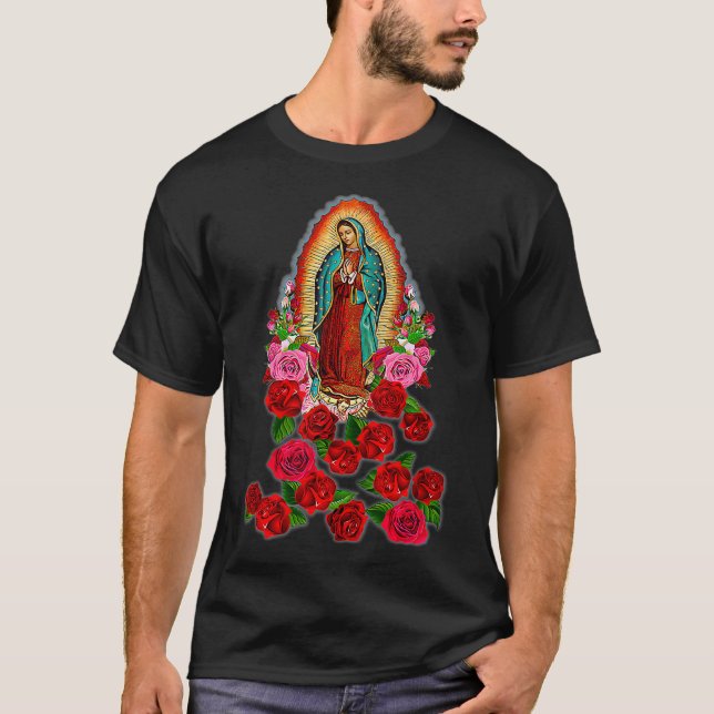Mother Mary Our Lady Of Guadalupe Catholic Saint C T-Shirt (Vorderseite)