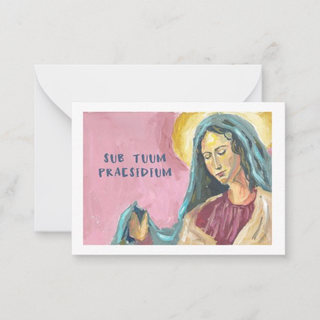 Mother Mary prayer card Mitteilungskarte (Vorderseite)