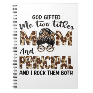 Mother Mom And Principal Mothers Birthday Notizblock