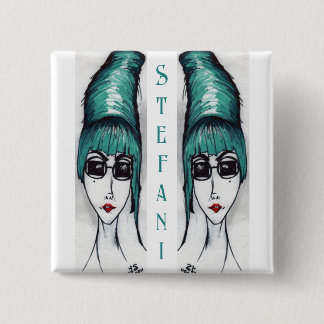 Mother Monster Türkis Bienenstock Sonnenbrille Zei Button