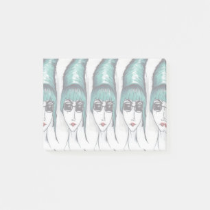 Mother Monster Türkis-Bienenstock-Sonnenbrille-Zei Post-it Klebezettel