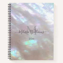Mother-of-pearl Monogram Shimmering Notizbuch