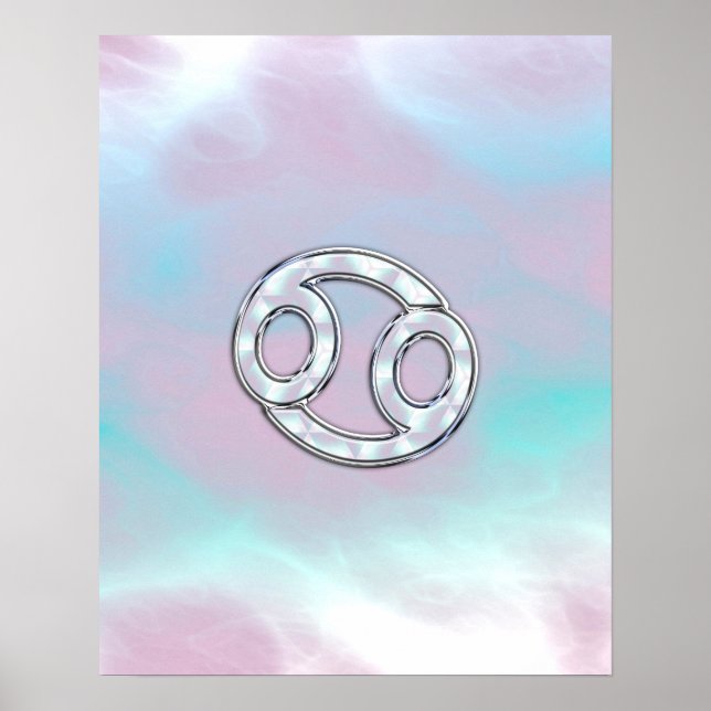 Mother of Pearl Style Cancer Zodiac Poster (Vorne)