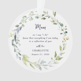 Mother Of The Bride Keepsake Ornament