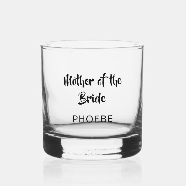 Mother of the Bride Wedding Whiskey Glass Whiskyglas (Vorderseite)