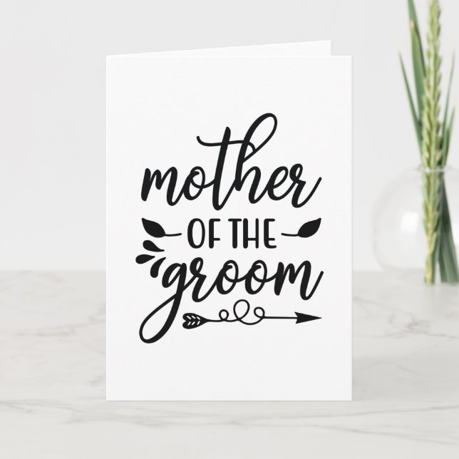 Mother of the groom karte (Vorderseite)