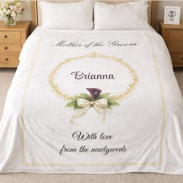 Mother of the Groom Keepsake Wedding Party Gift  Fleecedecke