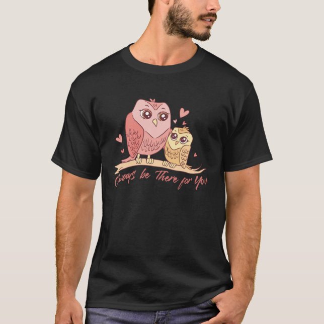 Mother Owl Bird Family Quotes T-Shirt (Vorderseite)