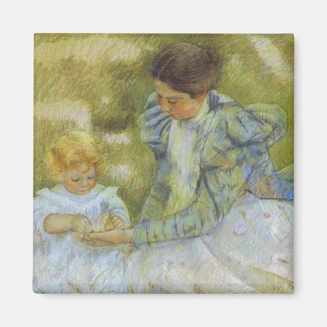 Mother Playing with Her Child. c.1897, Mary Cassat Magnet (Vorne)