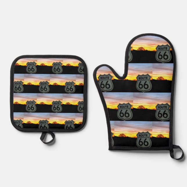 Mother Road Magic Ofenhandschuh & Topflappen-Set (Vorderseite)