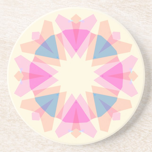 Mother’s Day Pastel Pink Blue Star Rainbow Decor Getränkeuntersetzer (Vorne)
