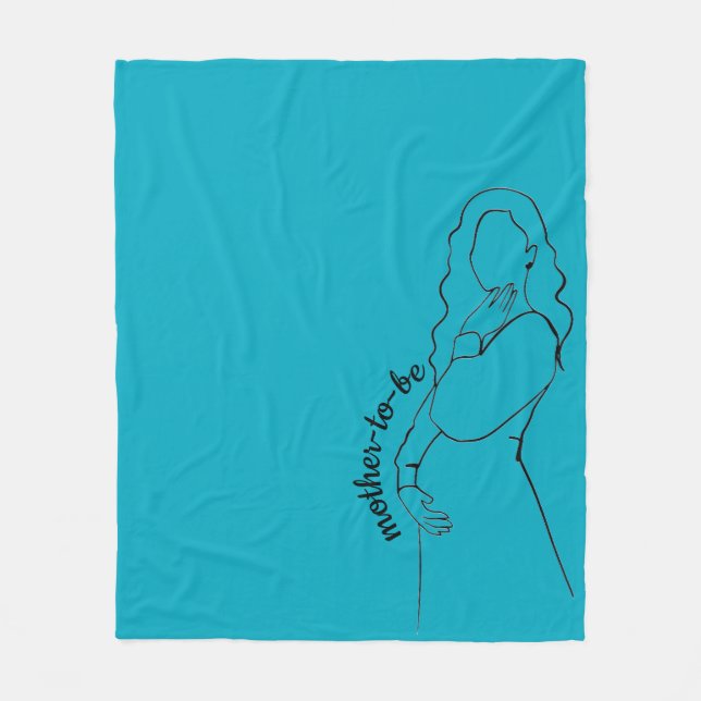 Mother-to-be Fleecedecke (Vorderseite)