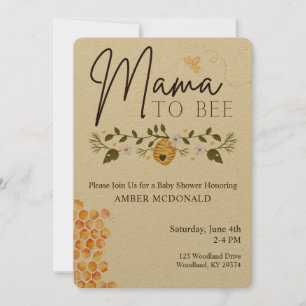Mother to Bee - Bee Themed Baby Dusche Einladung
