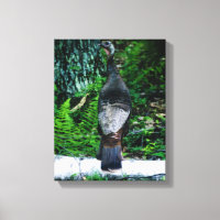Mother Turkey Wrapped Canvas