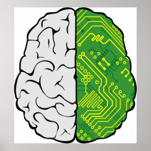 Motherboard-Brain Poster