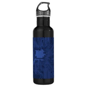 Motherboard-Muster von Blue Geek Edelstahlflasche